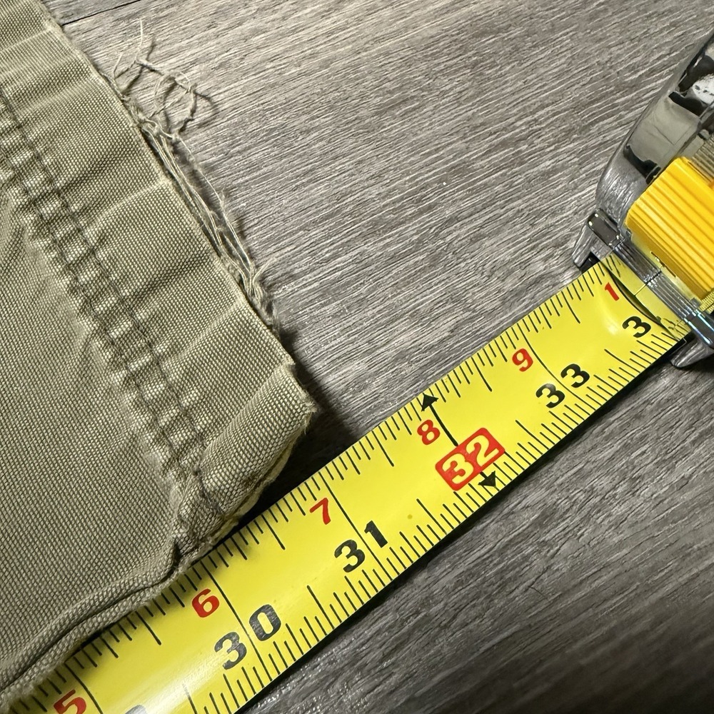 VTG Old Navy Workwear Pants Mens 33x32 Army Green Fade Canvas 90s Skater Y2K - Picture 3 of 6